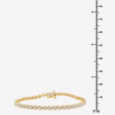 1 CT. T.W. Lab Grown White Diamond 10K Gold 7.5 Inch Tennis Bracelet