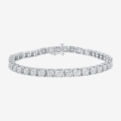 CT. T.W. Lab Grown Diamond Sterling Silver 7.5 Inch Tennis Bracelet