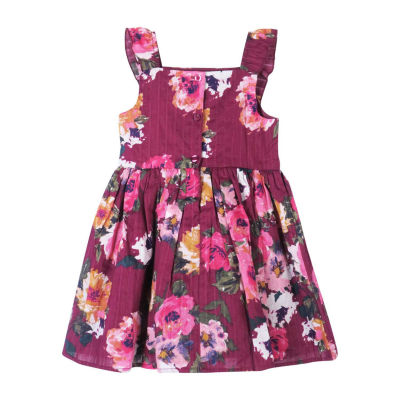 Lilt Toddler Girls Sleeveless Ruffled Sleeve Fit + Flare Dress