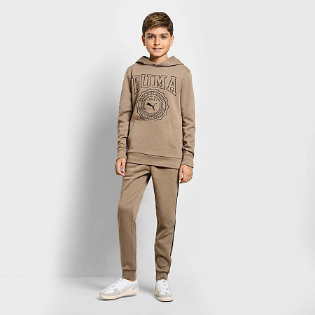 PUMA Big Boys 2-pc. Pant Set, Small (8), Beige