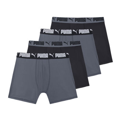 PUMA Mens 4 Pack Boxer Briefs