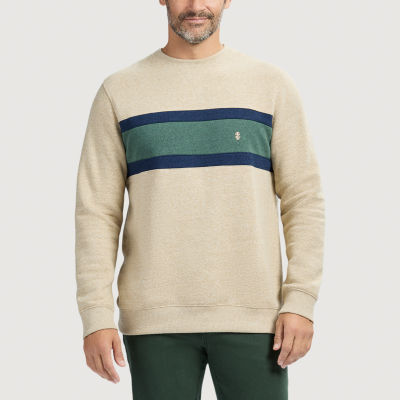 IZOD Advantage Performance Stripe Mens Crew Neck Long Sleeve Sweatshirt