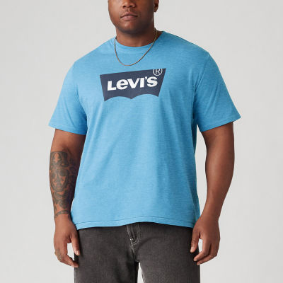 Levi's Big Mens Crew Neck Short Sleeve Regular Fit Graphic T-Shirt