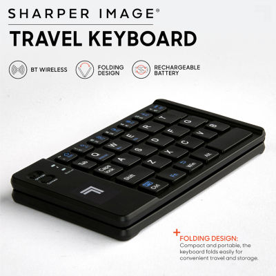 Sharper Image Wireless Folding Computer Keyboard, Color Black JCPenney