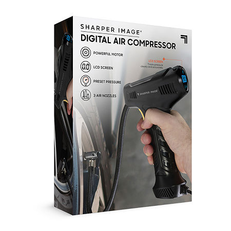 Sharper Image Digital + Portable Air Compressor, One Size, Black