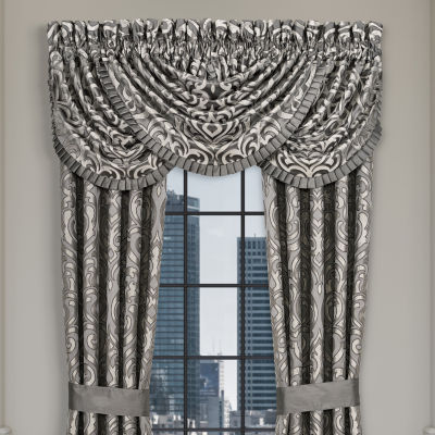Queen Street Blythe Silver Rod Pocket Blackout Set of 2 Curtain Panel