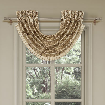 Queen Street Grandville Rod Pocket Waterfall Valance