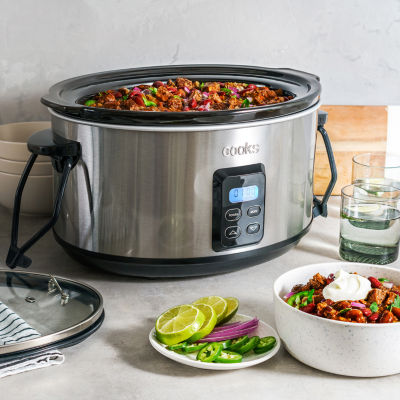 Cooks 5 Quart Programmable Latch and Travel Slow Cooker