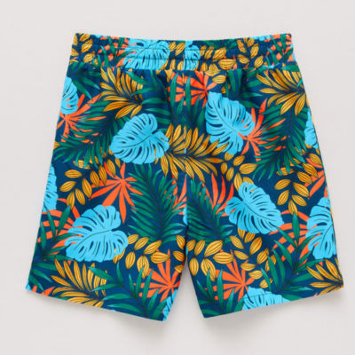 Thereabouts Little & Big Kid Boys Palm Above The Knee Swim Trunks