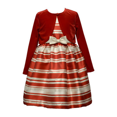bonnie jean christmas dresses Girl's Holiday Dress and Coat Set for Baby, Toddler and Little Girls, Red Gold Green Ivory, 0-3 Months: Clothing, Shoes & Jewelry it ensures all Jcpenney Christmas Jcpenney Kids Dress