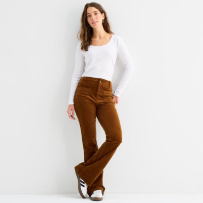 a.n.a Womens Highest Rise Flare Corduroy Pant