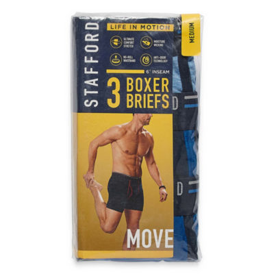 Stafford Life in Motion Move 3pc. Jersey Stretch Boxer Briefs