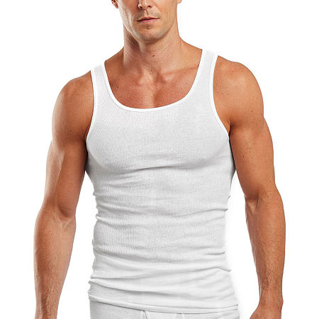 Hanes FreshIQ Cool Comfort Mens 4 Pack Tank, X-large, White