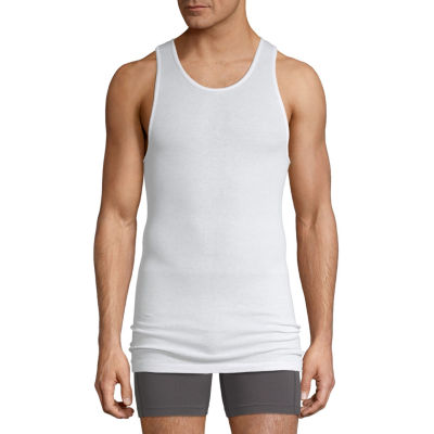 Stafford Ultra Soft Mens Big and Tall 4 Pack Tank - JCPenney