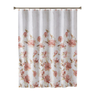 Saturday Knight Misty Floral Shower Curtain, Color Pink JCPenney