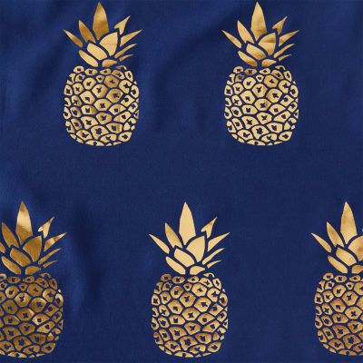 Saturday Knight Gilded Pineapple Shower Curtain