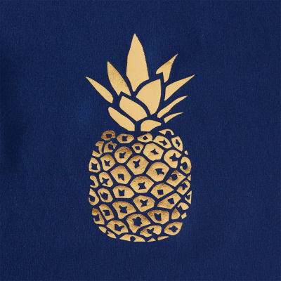 Saturday Knight Gilded Pineapple Shower Curtain