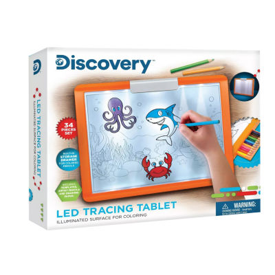 Discovery Kids Art Tracing Projector Kit for Kids 32 Stencils and 12