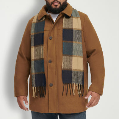 Dockers Mens Big and Tall Heavyweight Wool Blend Coat, Color: Camel ...