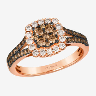 Le Vian® Ring featuring 1/2 CT. Chocolate Diamonds® 1/4 Nude Diamonds™ set 14K Strawberry Gold®