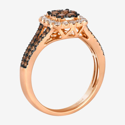 Le Vian® Ring featuring 1/2 CT. Chocolate Diamonds® 1/4 Nude Diamonds™ set 14K Strawberry Gold®