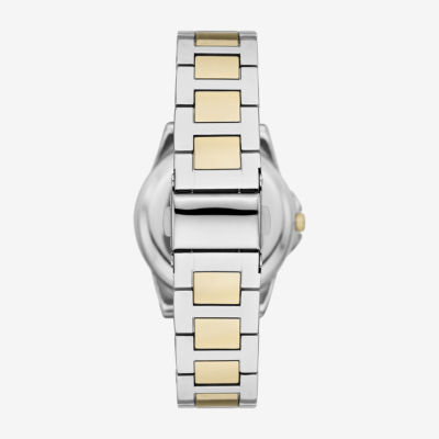 Geneva Womens Crystal Accent Two Tone Bracelet Watch Fmdjm284