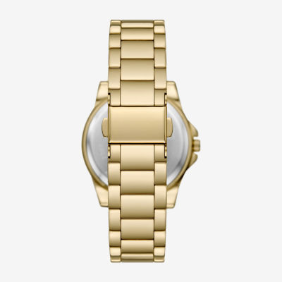 Geneva Womens Crystal Accent Gold Tone Bracelet Watch Fmdjm288