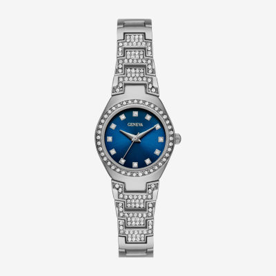 Geneva Geneva Ladies Womens Crystal Accent Silver Tone Bracelet Watch Fmdjm291