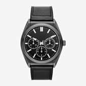 Mens Black Strap Watch Fmdjo127 - JCPenney