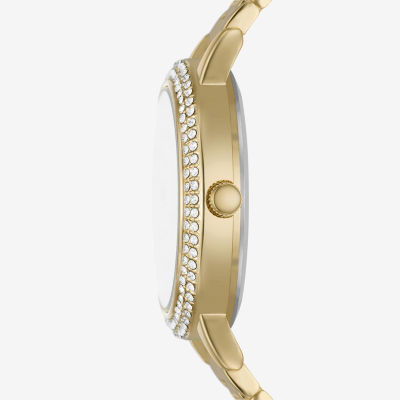 Relic By Fossil Womens Gold Tone Bracelet Watch Zr97011