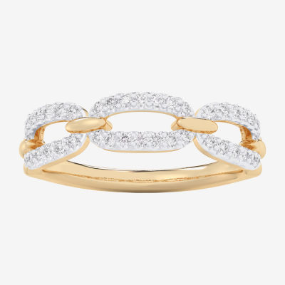 (G-H / Si1-Si2) 1/4 CT. T.W. Lab Grown White Diamond 10K Gold Band