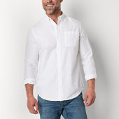 St. John's Bay Denim Mens Classic Fit Long Sleeve Button