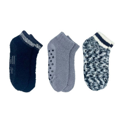 Cozy Low Cut Womens 3 Pair Slipper Socks