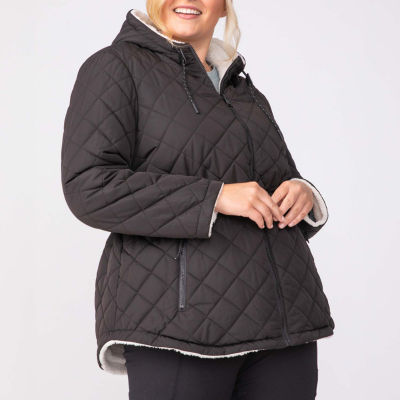 Free Country Womens Plus Reversible Midweight Quilted Jacket