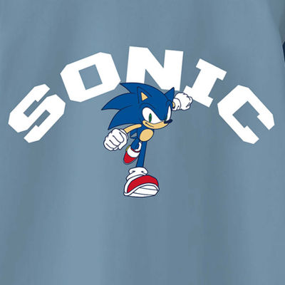 Little & Big Boys Crew Neck Long Sleeve Sonic the Hedgehog Graphic T-Shirt