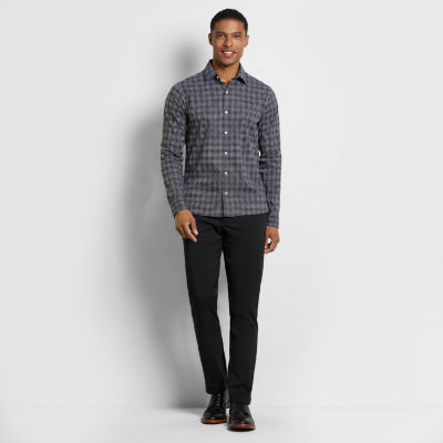 Van Heusen Mens Long Sleeve Camp Shirt