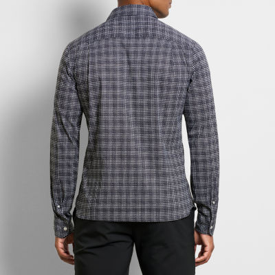 Van Heusen Mens Long Sleeve Camp Shirt