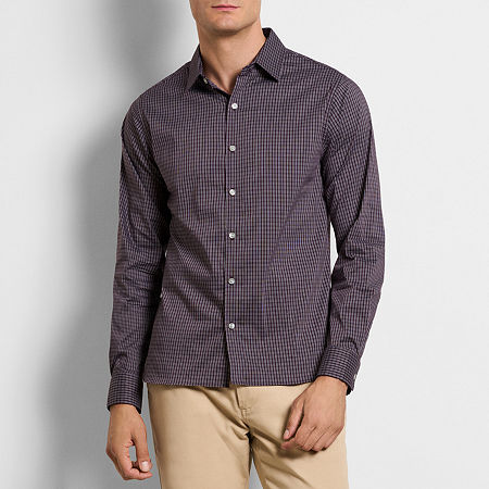 Van Heusen Mens Slim Fit Long Sleeve Button-Down Shirt, X-large, Purple