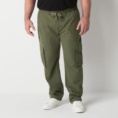 mutual weave Mens Big and Tall Relaxed Fit Cargo Pants