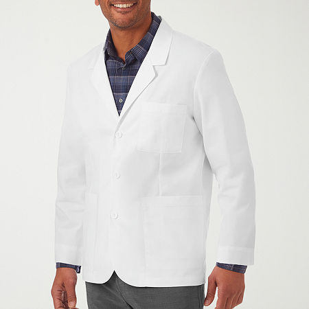 Meta Labwear 739 30 Consultation Mens Tall Long Sleeve Lab Coat, 46 Long, White