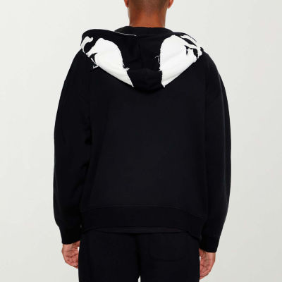 Forever 21 Mens Long Sleeve Skeleton Zipper Hoodie