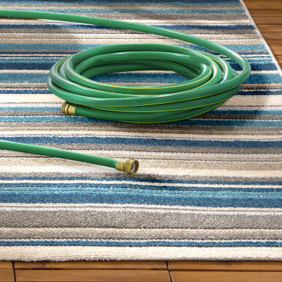 Town And Country Rio Stripe Outdoor Indoor Rectangular Area Rug