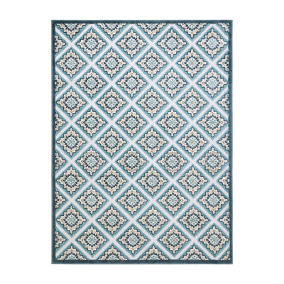 Town And Country Brooks Diamond Outdoor Indoor Rectangular Area Rug