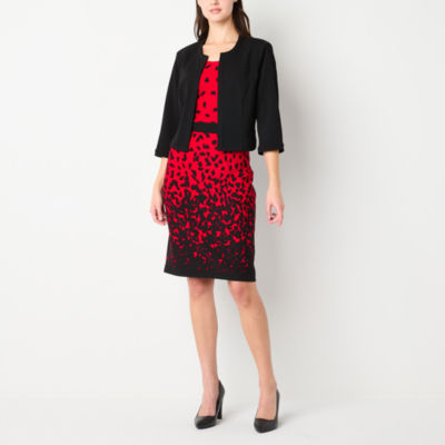 Studio 1 Womens Floral Jacket Dress