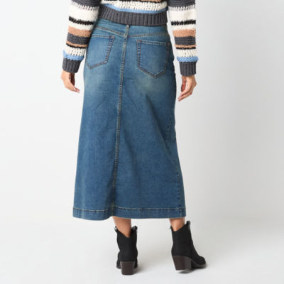 Frye and Co. Womens Long Denim Skirt