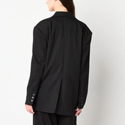 ジャケット THE MANNEI Women Outer BERTBLAZER PINSTRIPE Black Stripe Blazers for Women - JCPenney