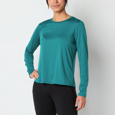 Xersion Womens Performance Crew Neck Long Sleeve T-Shirt