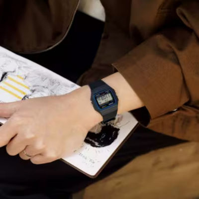 Casio Mens Digital Black Strap Watch F91w-1os