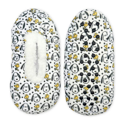 Fuzzy Womens 1 Pair Peanuts Snoopy Slipper Socks