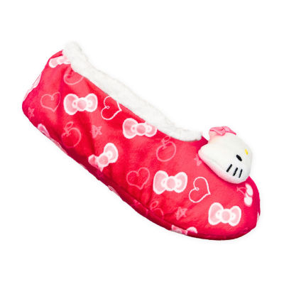 Pom Head Womens 1 Pair Hello Kitty Slipper Socks